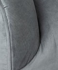 James II Gray Blue Velvet Swivel Accent Chair-2