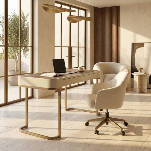 Jamille Faux Leather Desk 