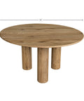 Jasper Round Oak Dining Table-4