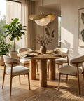 Jasper Round Oak Dining Table