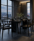 Java Black Paper Rope Dining Chair