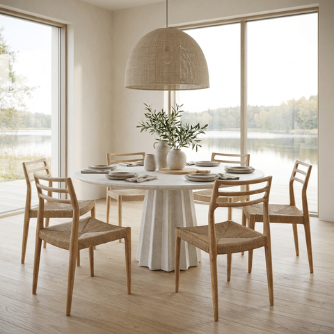 Java Natural Paper Rope Dining Chair
