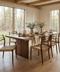 Java Walnut Paper Rope Dining Chair