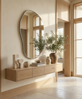 Javelin organic metal wall mirror