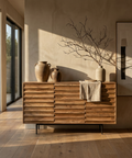 acacia wood sideboard cabinet