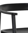 Jeremy Black Modern Wood Counter Stool -5