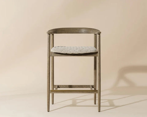 Jeremy Cream Modern Wood Counter Stool-5