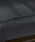 Jessie Black Leather Gold Frame Bench-7