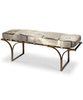 Jessie Grey Hair-On-Hide Bench-1