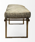 Jessie Grey Hair-On-Hide Bench-2