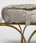 Jessie Grey Hair-On-Hide Bench-4