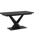 Julius Black Extendable Sintered Stone Dining Table-1