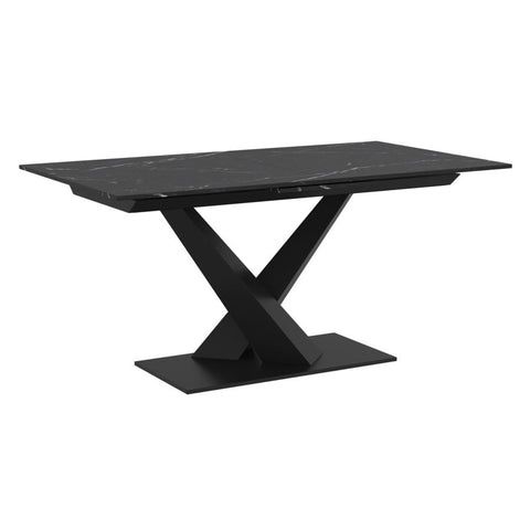 Julius Black Extendable Sintered Stone Dining Table-1