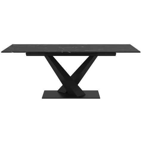 Julius Black Extendable Sintered Stone Dining Table-5