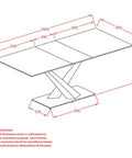 Julius White Extendable Sintered Stone Dining Table-6