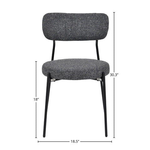 Kai Chunky Grey - Dining Chair LH (Set Of Two)