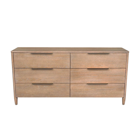 Kamelia Sand Six Drawer- Dresser LH