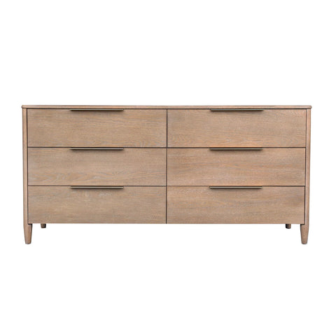 Kamelia Sand Six Drawer- Dresser LH