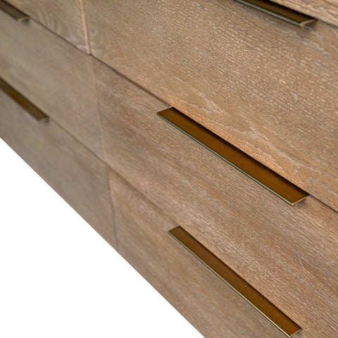 Kamelia Sand Six Drawer- Dresser LH