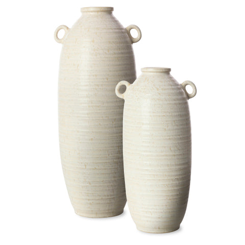 Kushan Cream (KUH-001) -Vase (Set Of Two)