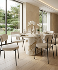 Kai Bone White Upholstered Dining Chairs - Set of 2