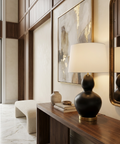 Kamilia Matte Black Table Lamps (Set of 2)