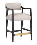 Keagan Light Grey Modern Leather Counter Stool-1