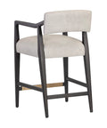 Keagan Light Grey Modern Leather Counter Stool-3