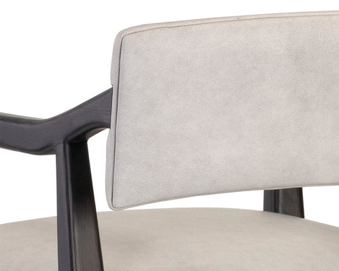 Keagan Light Grey Modern Leather Counter Stool-4