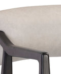 Keagan Light Grey Modern Leather Counter Stool-5
