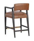Keagan Tobacco Modern Leather Counter Stool-3