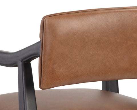 Keagan Tobacco Modern Leather Counter Stool-4