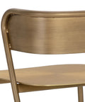 Keanu Antique Gold Modern Metal Counter Stool -4