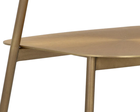 Keanu Antique Gold Modern Metal Counter Stool -6
