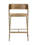 Keanu Antique Gold Modern Metal Counter Stool -7