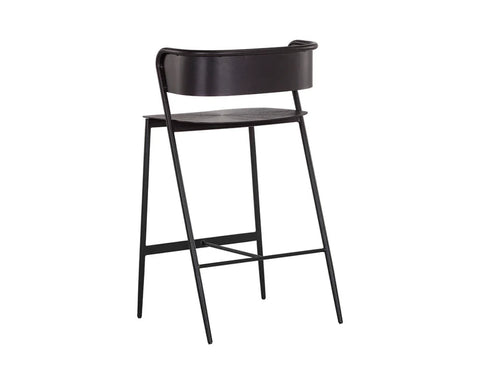 Keanu Gunmetal Modern Metal Counter Stool -2