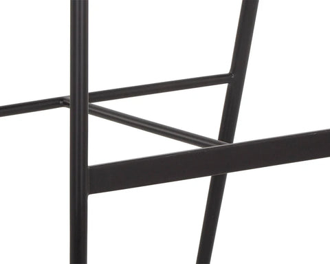 Keanu Gunmetal Modern Metal Counter Stool -4
