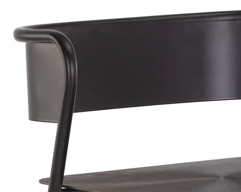 Keanu Gunmetal Modern Metal Counter Stool -5