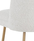 Kelty White Modern Boucle Counter Stool-4