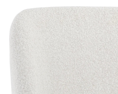 Kelty White Modern Boucle Counter Stool-5