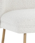 Kelty White Modern Boucle Counter Stool-6