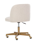 Kenna Belfast Oatmeal Fabric Swivel Office Chair -4