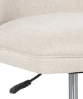 Kenna Belfast Oatmeal Fabric Swivel Office Chair -5