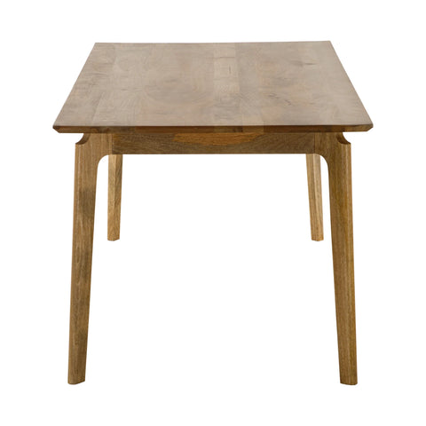 Natural wood dining table for 4 to 6 people