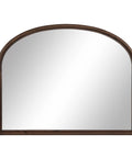 Kindra Walnut Wood Modern Wall Mirror -1