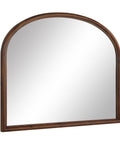 Kindra Walnut Wood Modern Wall Mirror -2