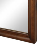 Kindra Walnut Wood Modern Wall Mirror -3