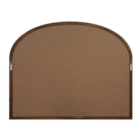 Kindra Walnut Wood Modern Wall Mirror -4