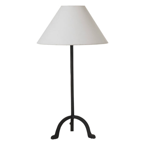 Kitts Matte Black Cast Aluminum Table Lamp -1