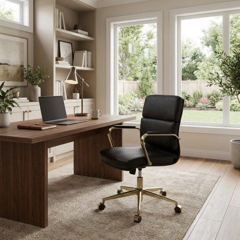 Kleo Onyx Faux Leather Office Chair 